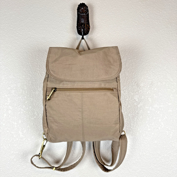 Travelon Handbags - Travelon Anti-Theft Signature Slim Backpack Sable Brown RFID Pockets Organizer